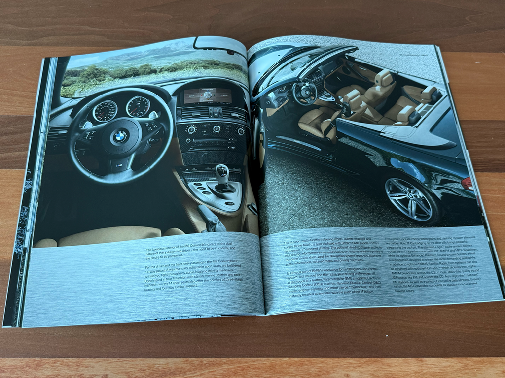 BMW-E60 M5 2008, E63 & E64 M6, 2008-Dealership-Sales-Brochure