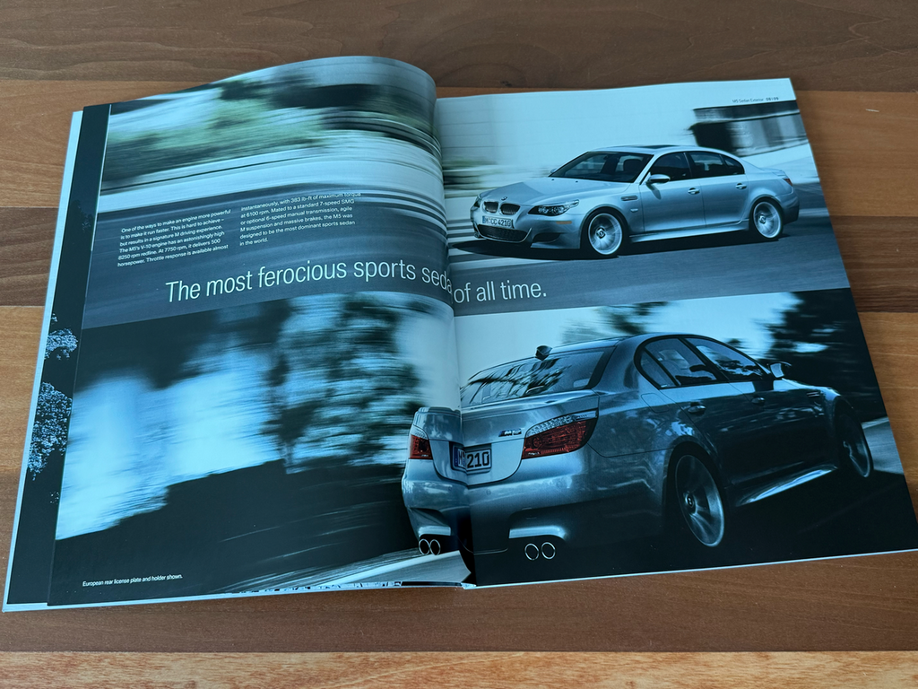 BMW-E60 M5 2008, E63 & E64 M6, 2008-Dealership-Sales-Brochure