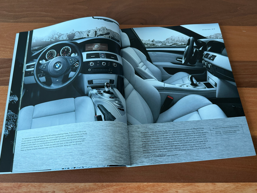 BMW-E60 M5 2008, E63 & E64 M6, 2008-Dealership-Sales-Brochure