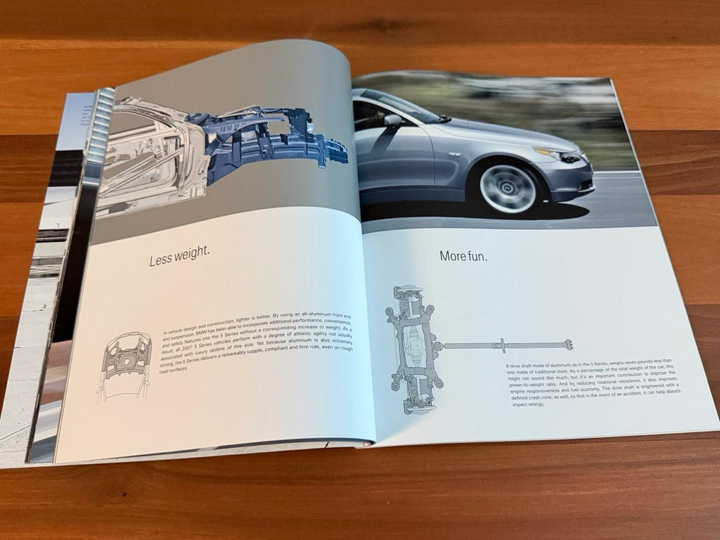 BMW-E60 Sedan, 2007-Dealership-Sales-Brochure