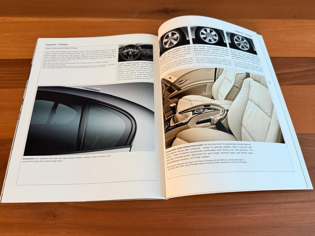 BMW-E60 Sedan, 2007-Dealership-Sales-Brochure