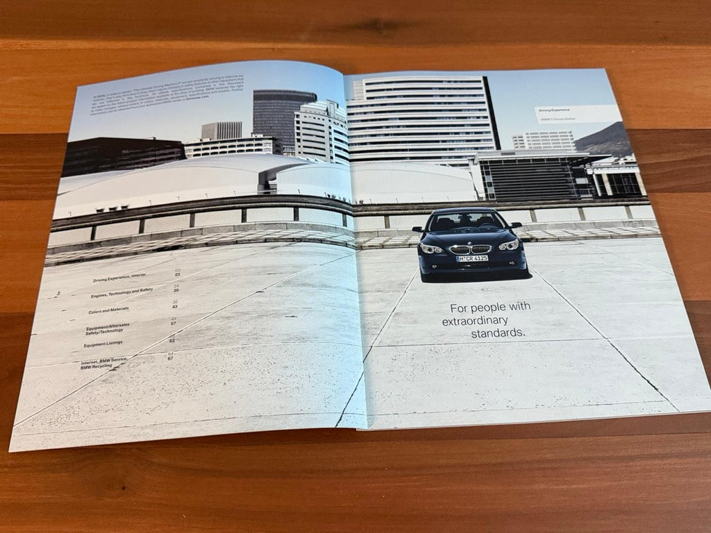BMW-E60 Sedan, 2007-Dealership-Sales-Brochure