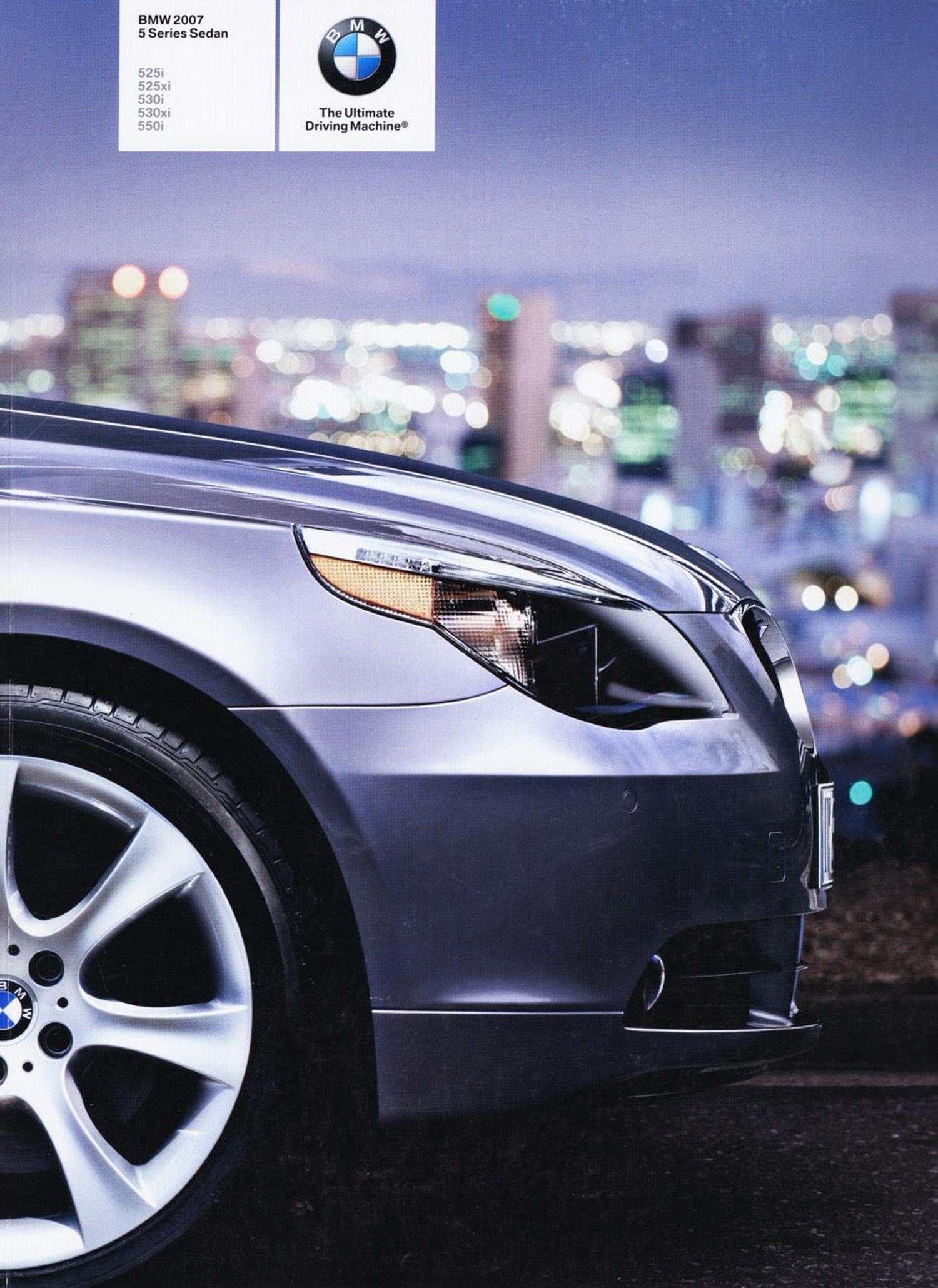 BMW-E60 Sedan, 2007-Dealership-Sales-Brochure