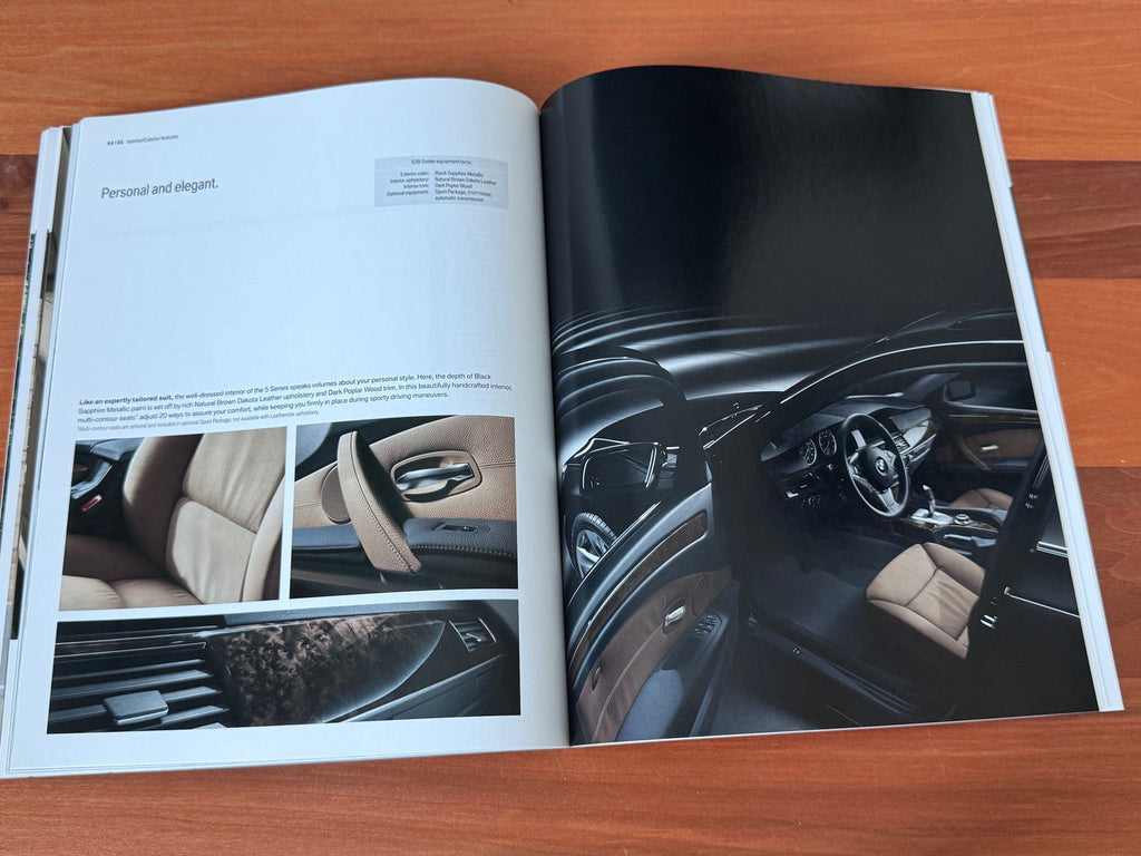 BMW-E60 Sedan, 2008-Dealership-Sales-Brochure