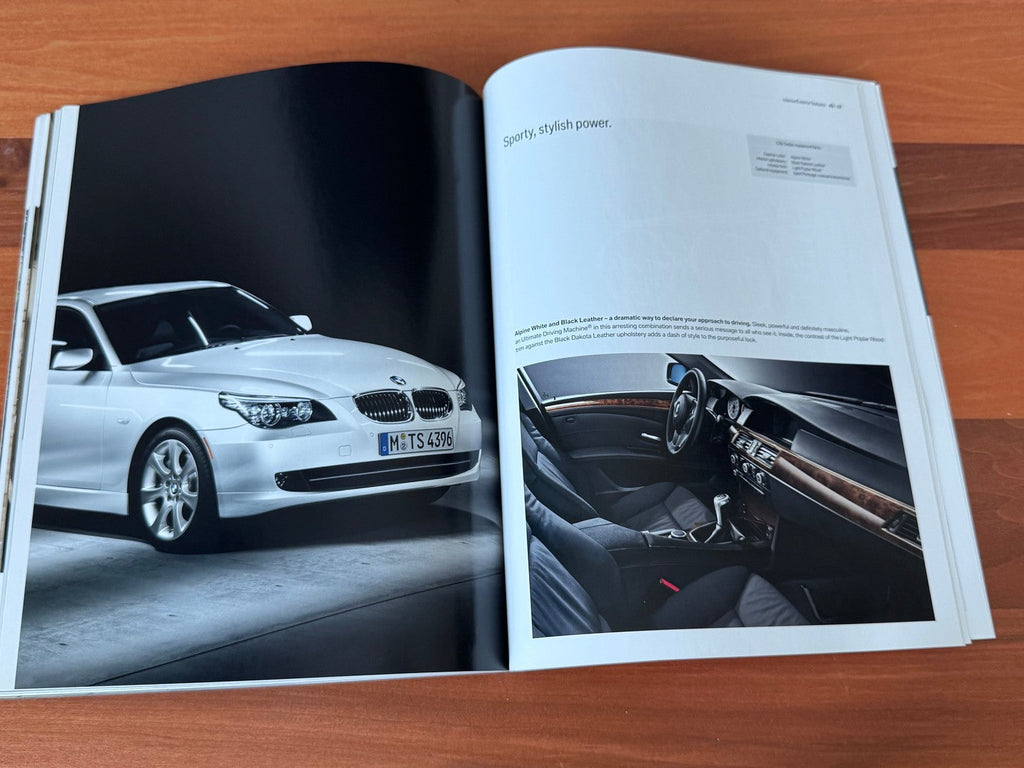 BMW-E60 Sedan, 2008-Dealership-Sales-Brochure