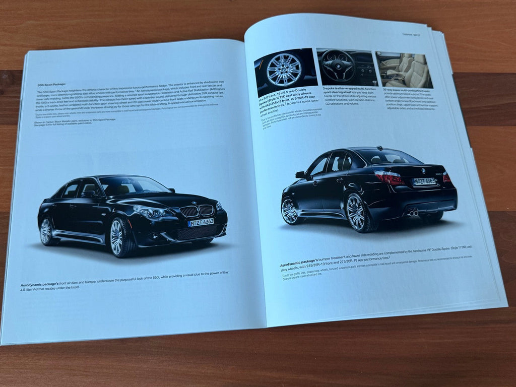 BMW-E60 Sedan, 2008-Dealership-Sales-Brochure