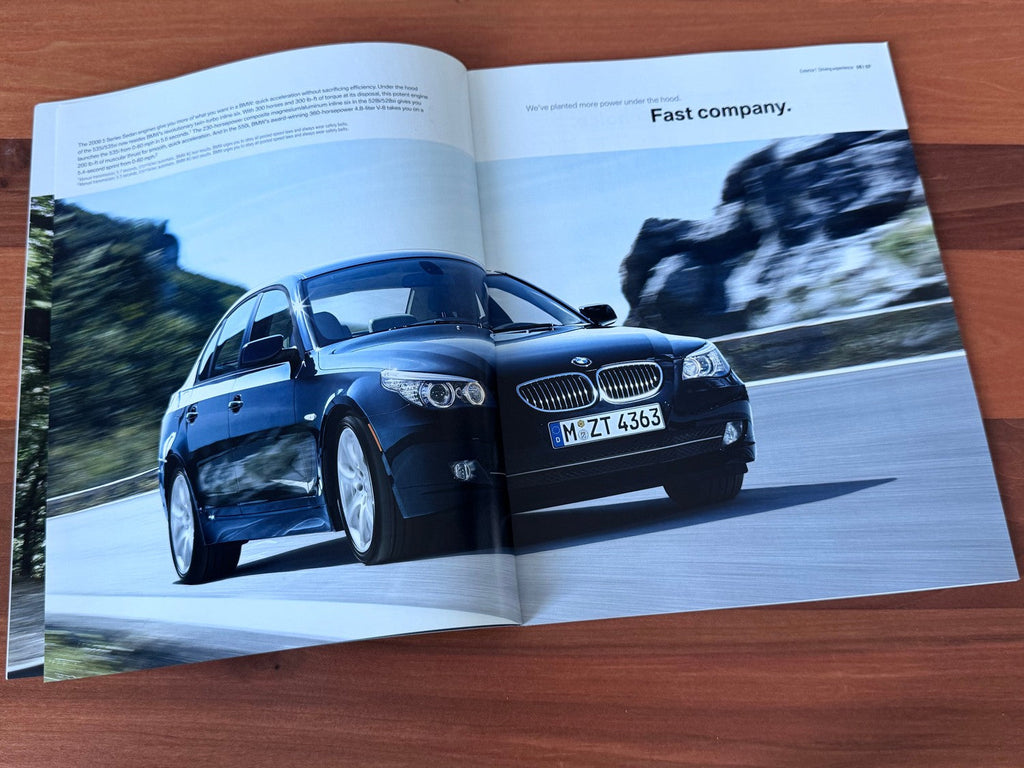 BMW-E60 Sedan, 2008-Dealership-Sales-Brochure