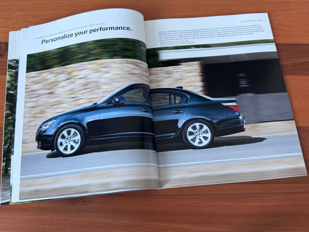 BMW-E60 Sedan, 2008-Dealership-Sales-Brochure