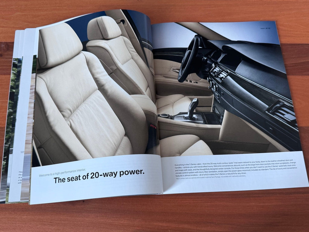 BMW-E60 Sedan, 2008-Dealership-Sales-Brochure