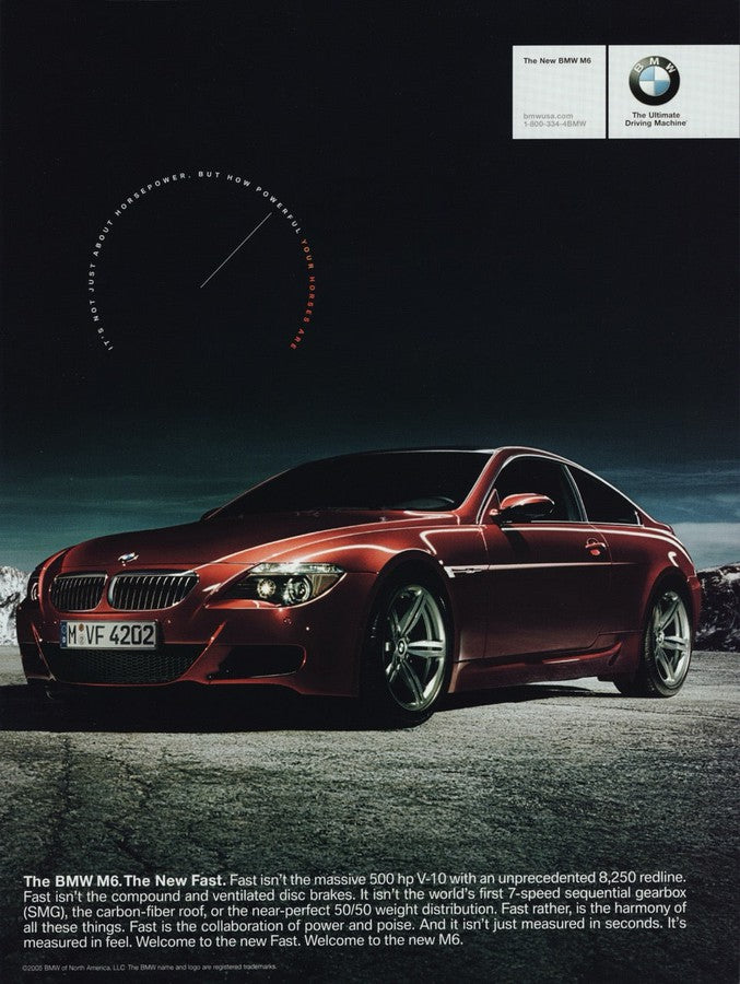 BMW-E63 M6 The New Fast-Magazine-Ad
