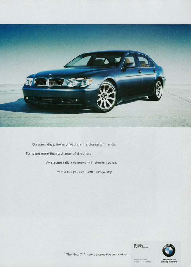 BMW-E65 You Experience Everything-Magazine-Ad