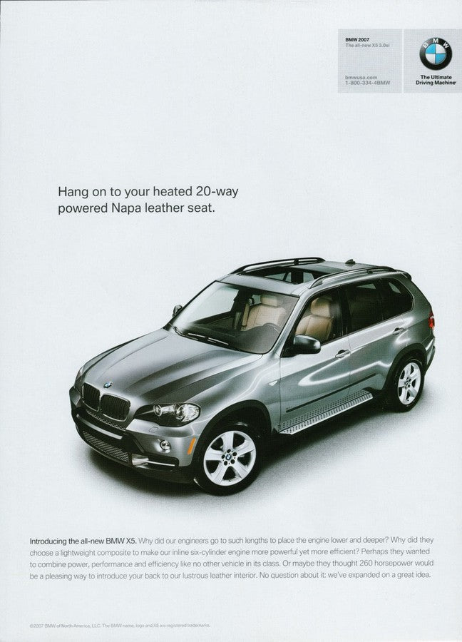 BMW-E70 X5 Napa Leather-Magazine-Ad