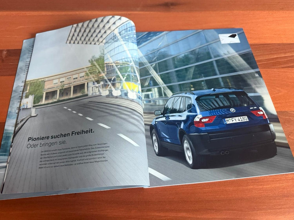 BMW-E83 X3, 2005 (German)-Dealership-Brochure
