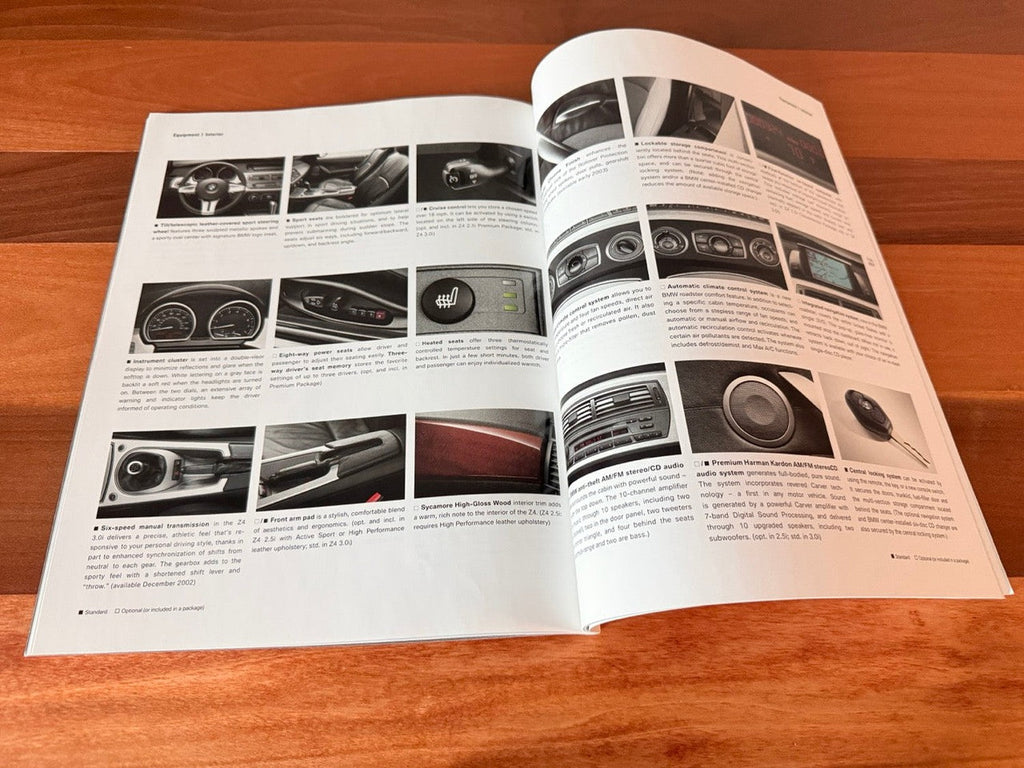 BMW-E85 Z4, 2003-Dealership-Sales-Brochure