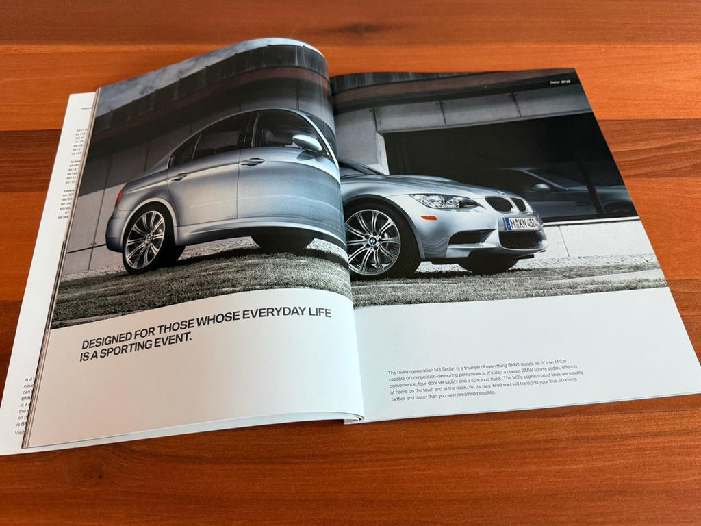 BMW-E90 M3, E92 M3, E93 M3, 2011-Dealership-Brochure