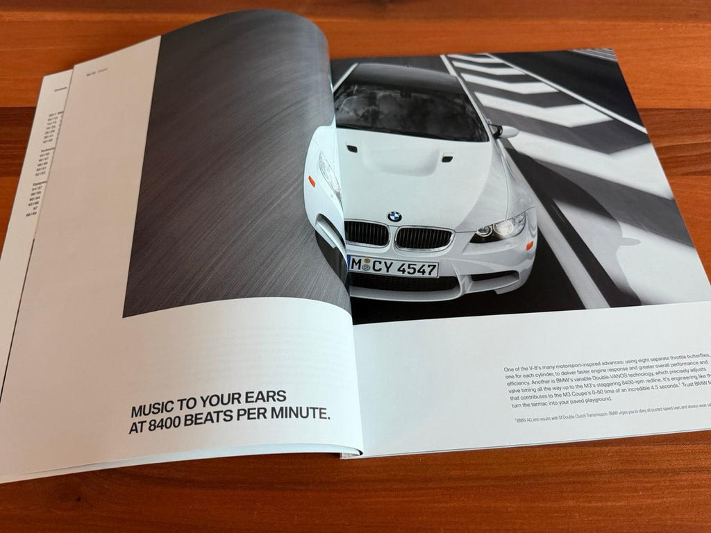 BMW-E90 M3, E92 M3, E93 M3, 2011-Dealership-Brochure