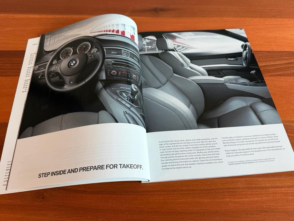 BMW-E90 M3, E92 M3, E93 M3, 2011-Dealership-Brochure