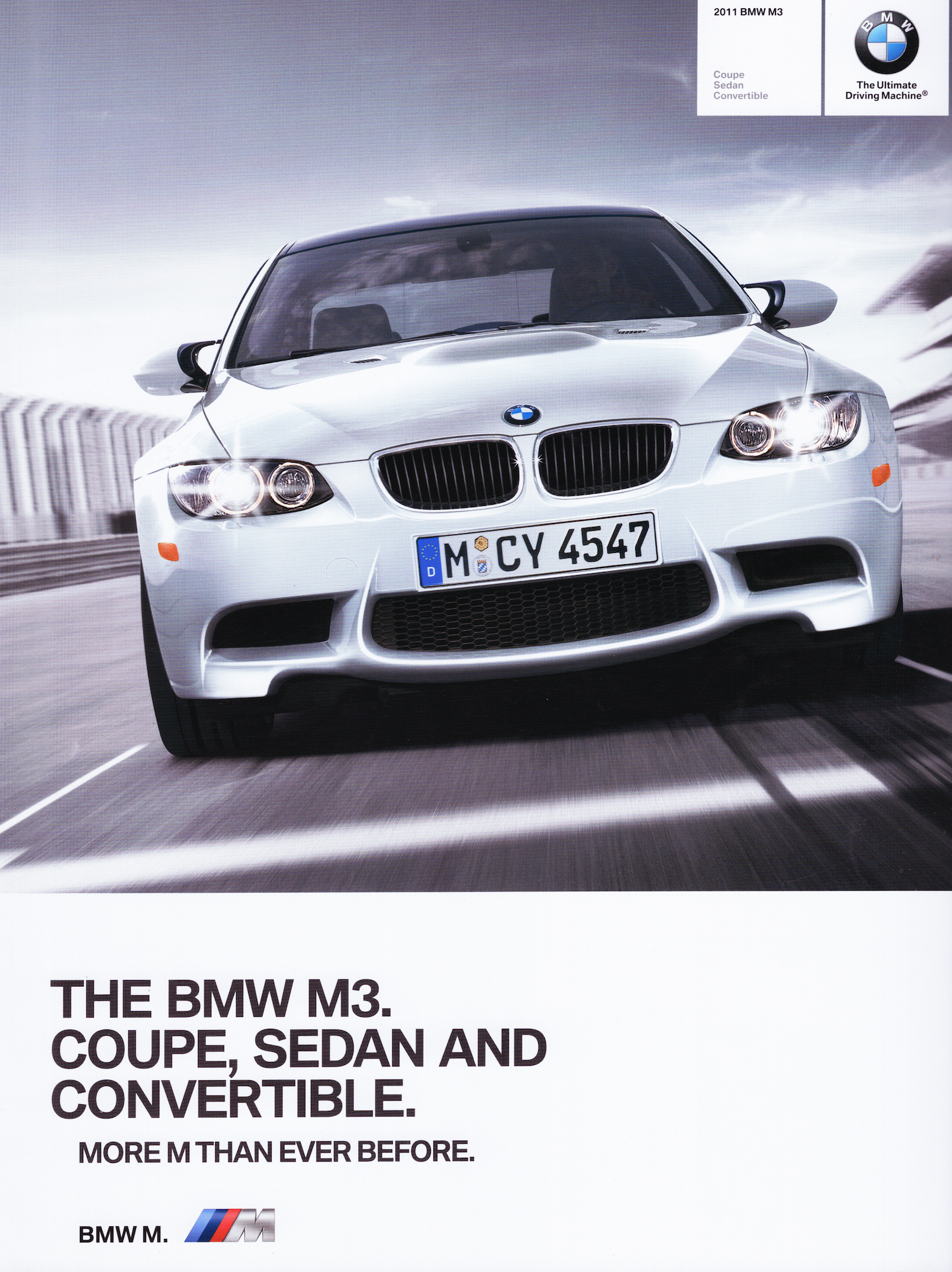BMW-E90 M3, E92 M3, E93 M3, 2011-Dealership-Brochure
