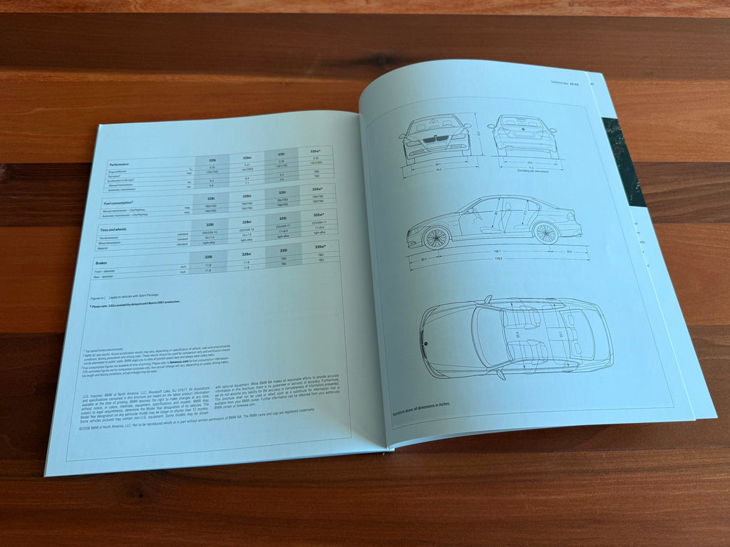 BMW-E90 Sedan, 2007-Dealership-Sales-Brochure