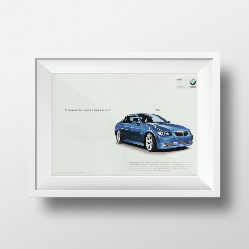 BMW-E92 335i Yes-Vintage-Print-Magazine-Ad-BIMMERtips.com