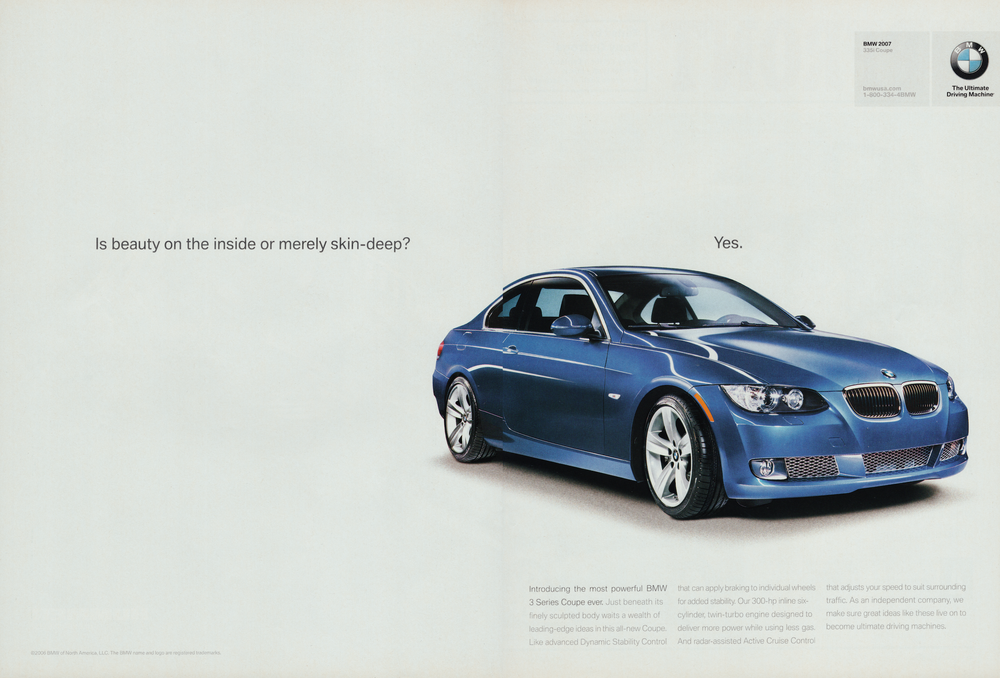 BMW-E92 335i Yes-Vintage-Print-Magazine-Ad-BIMMERtips.com