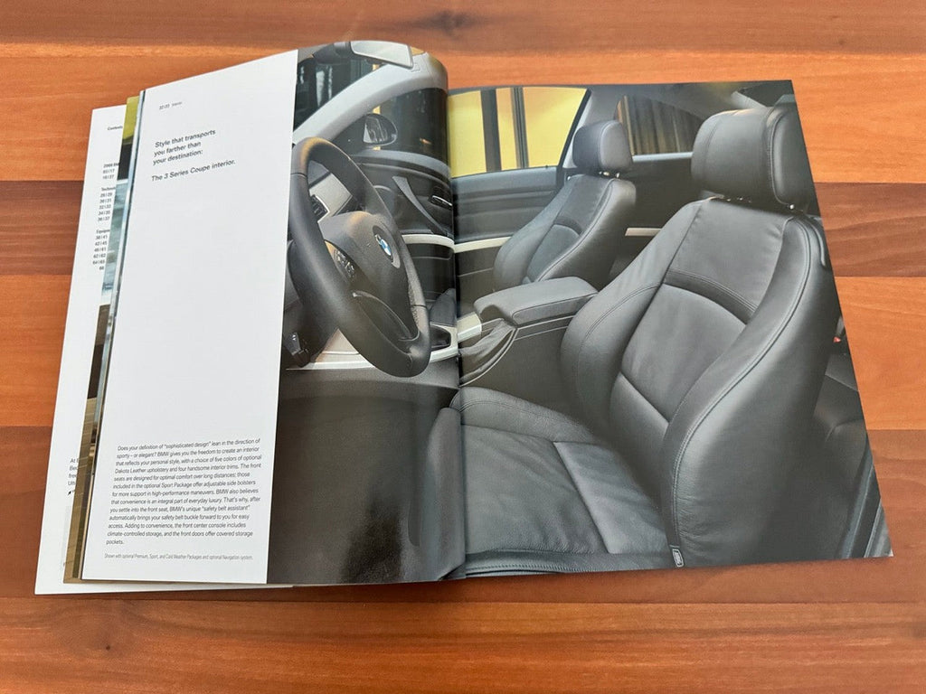 BMW-E92 Coupe, 2008-Dealership-Sales-Brochure