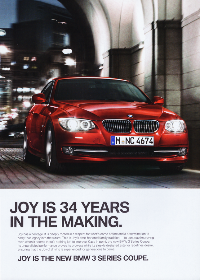 BMW-E92 / E93 34 Years in the Making-Magazine-Ad