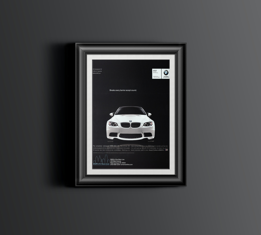 BMW-E92 M3 Breaks Every Barrier Except Sound-Magazine-Ad