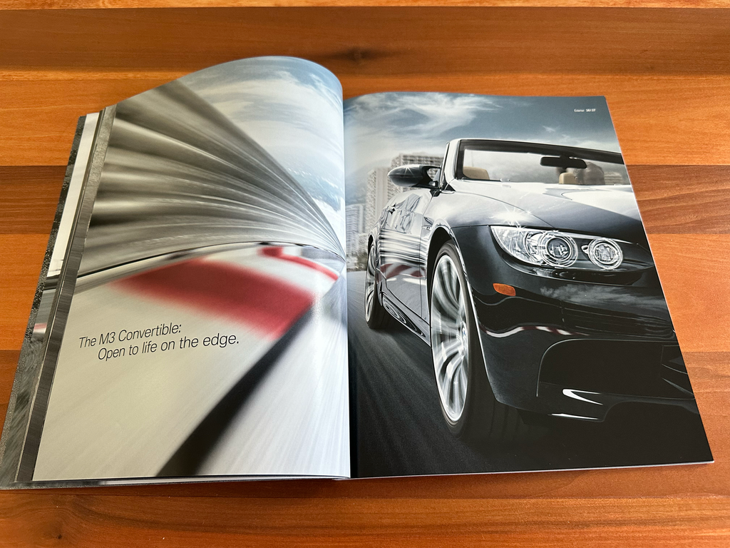 BMW-E92 M3, E90 M3, E93 M3, 2009-Dealership-Sales-Brochure