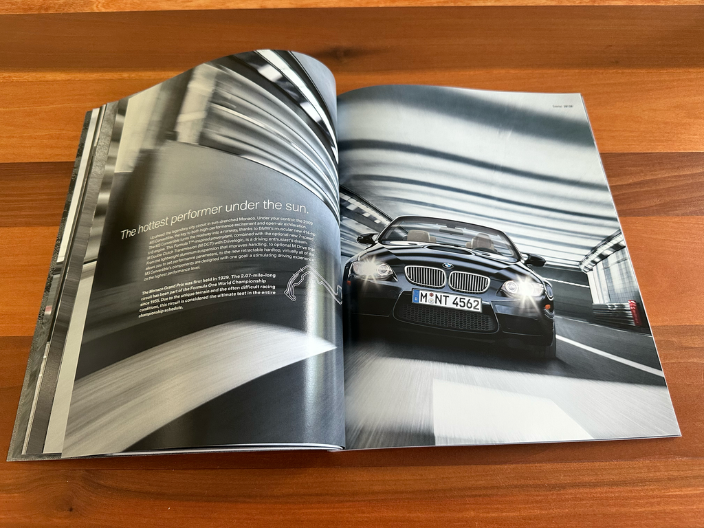 BMW-E92 M3, E90 M3, E93 M3, 2009-Dealership-Sales-Brochure