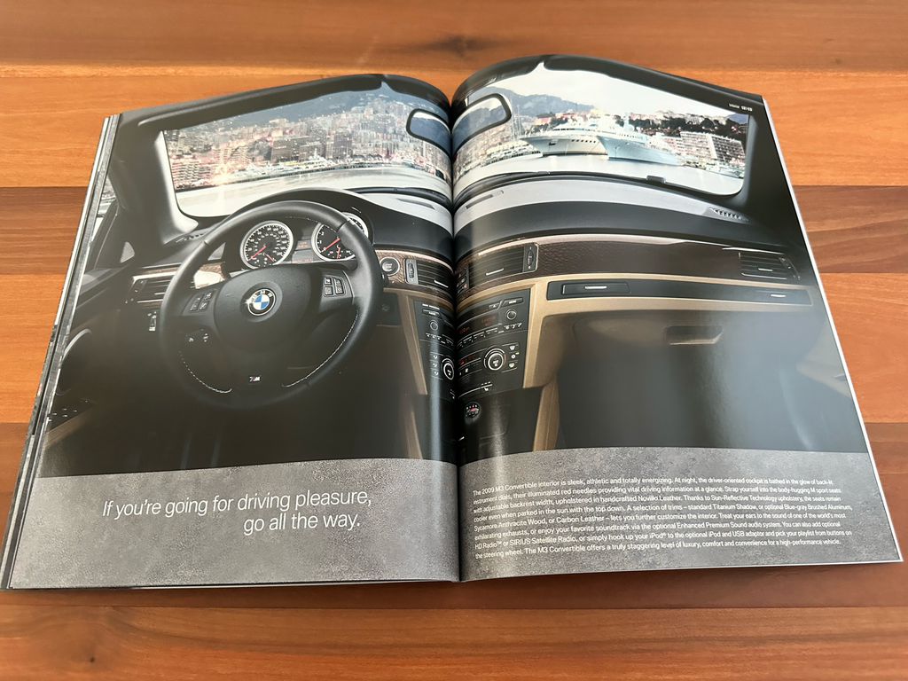 BMW-E92 M3, E90 M3, E93 M3, 2009-Dealership-Sales-Brochure