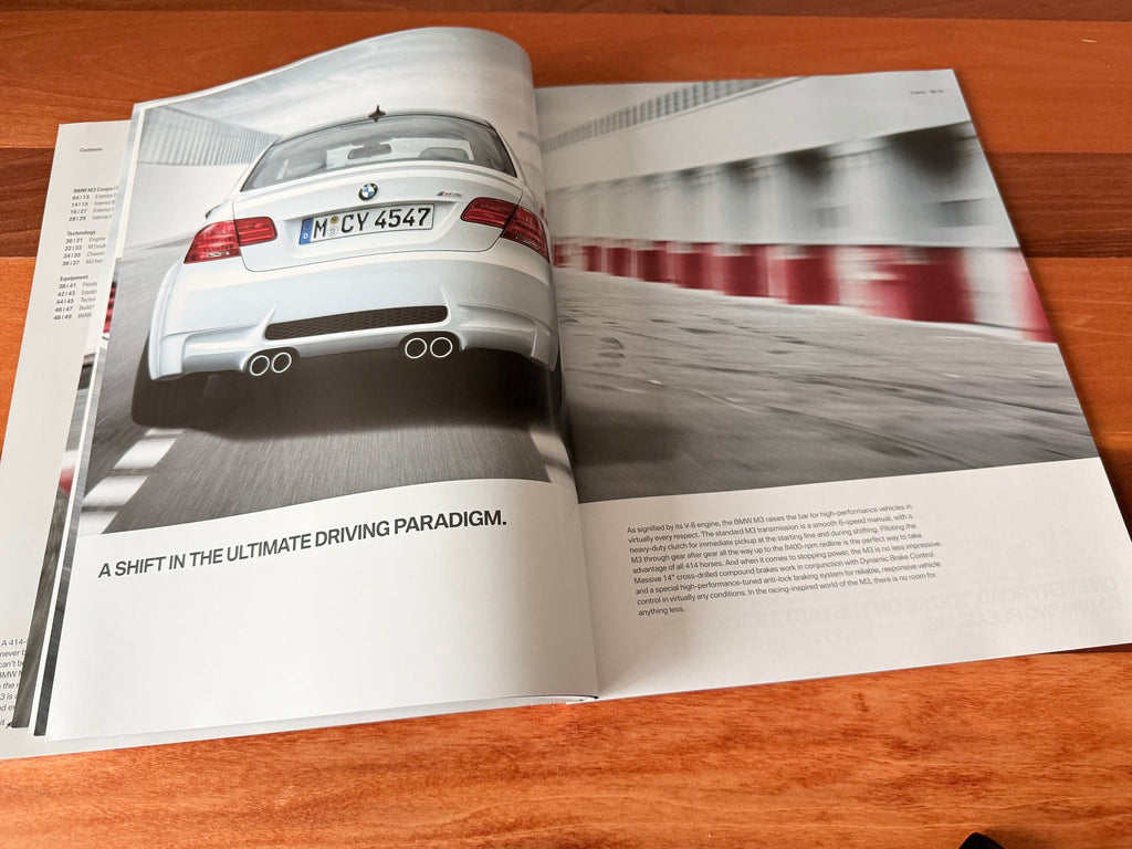 BMW-E92 M3, E93 M3, 2012-Dealership-Sales-Brochure
