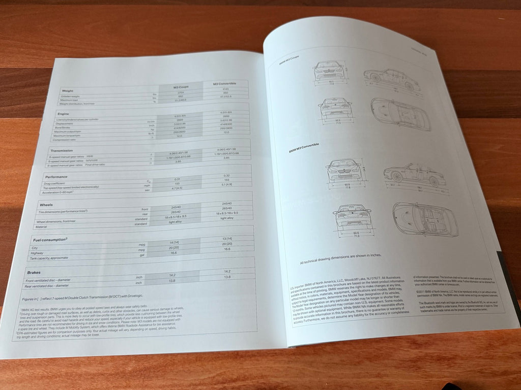 BMW-E92 M3, E93 M3, 2012-Dealership-Sales-Brochure