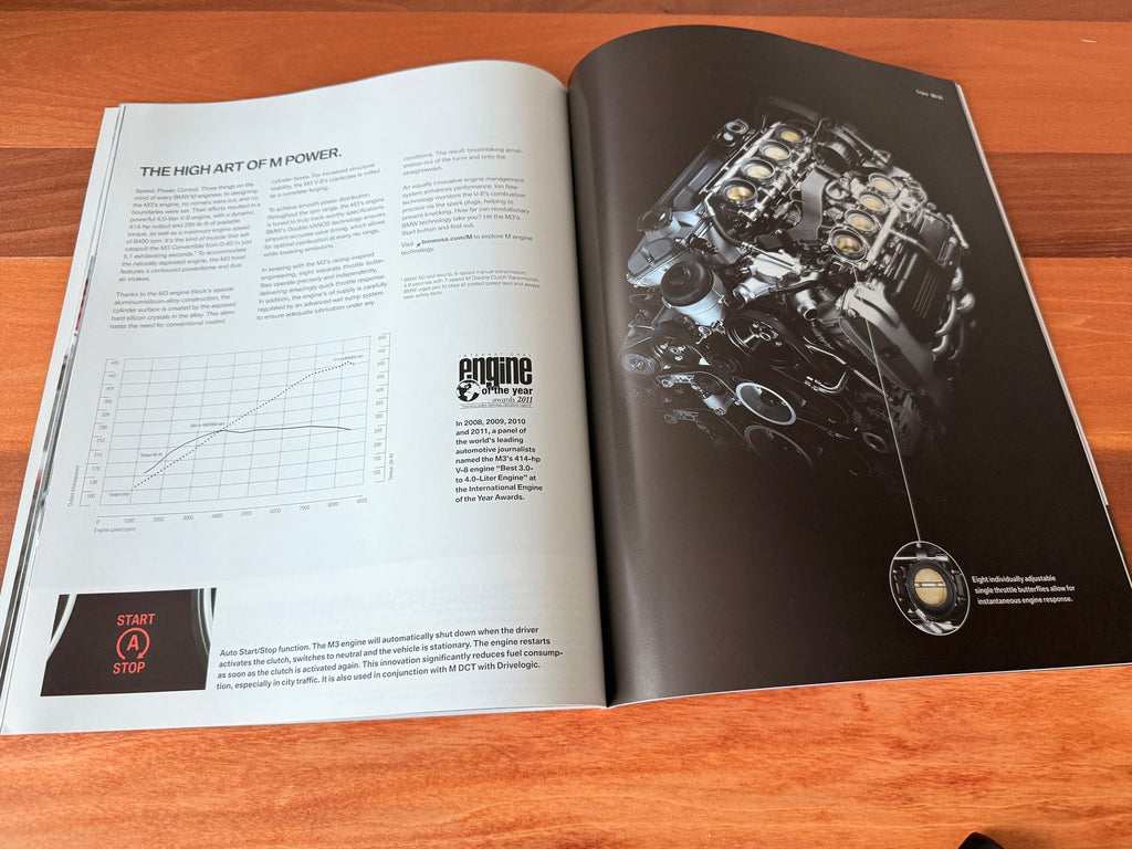 BMW-E92 M3, E93 M3, 2012-Dealership-Sales-Brochure