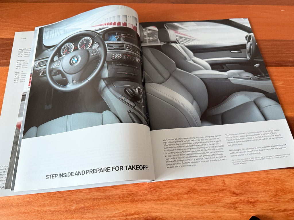 BMW-E92 M3, E93 M3, 2012-Dealership-Sales-Brochure