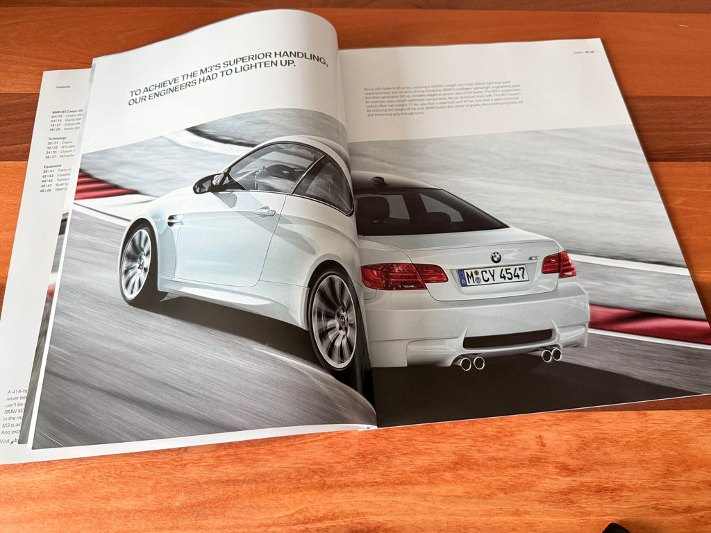 BMW-E92 M3, E93 M3, 2012-Dealership-Sales-Brochure
