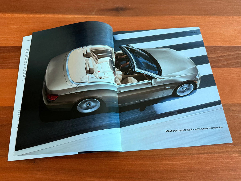 BMW-E93 Convertible, 2008-Dealership-Sales-Brochure