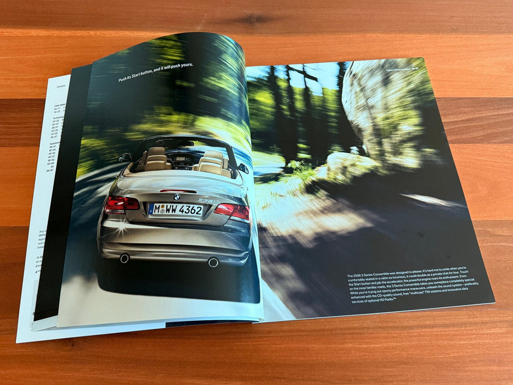 BMW-E93 Convertible, 2008-Dealership-Sales-Brochure