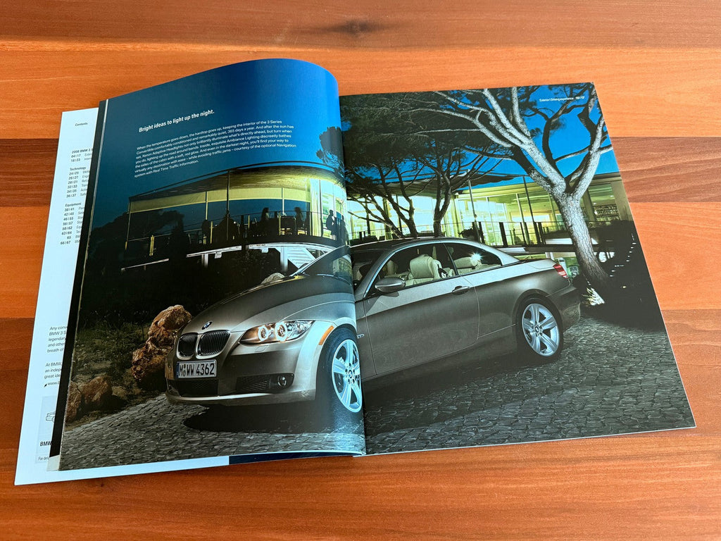 BMW-E93 Convertible, 2008-Dealership-Sales-Brochure