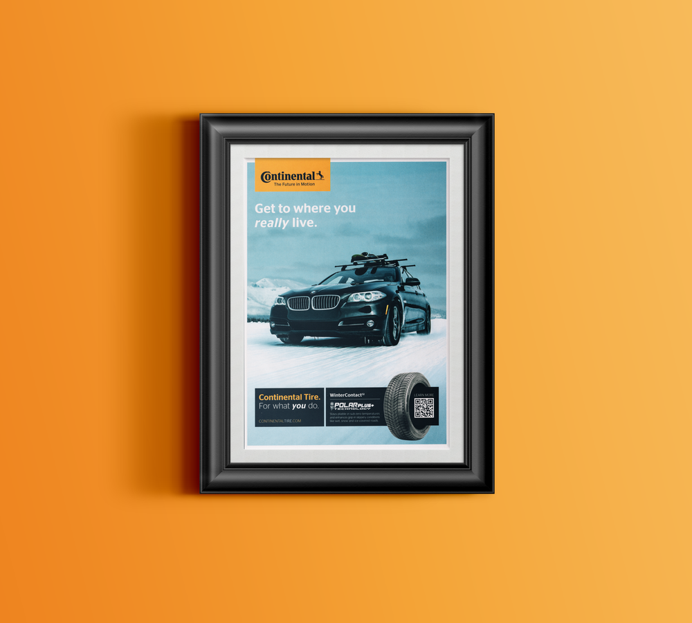 BMW-F10 5 Series Continental Tire WinterContact-Magazine-Ad