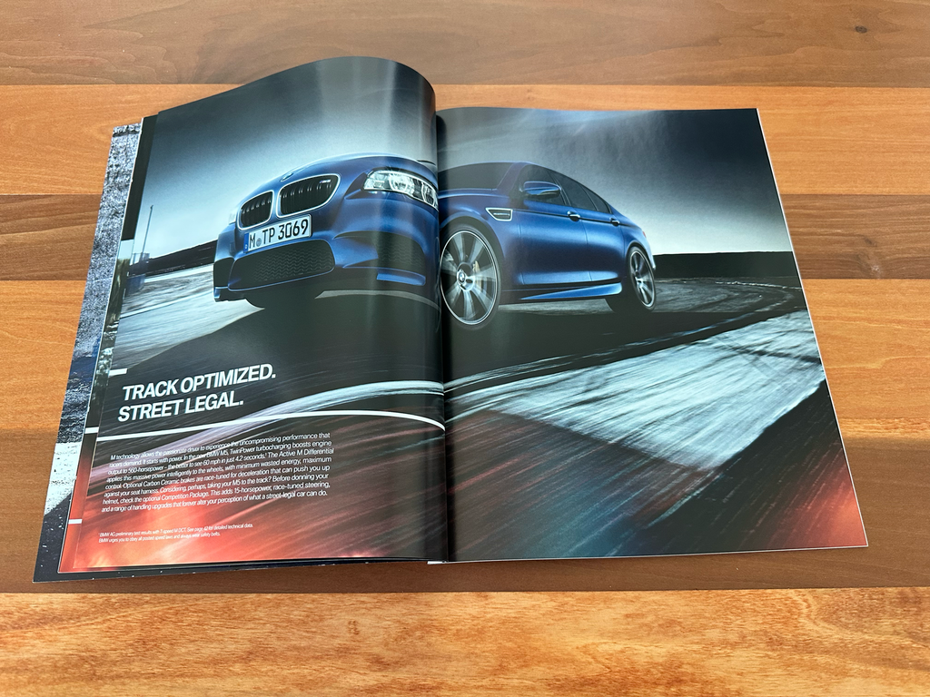 BMW-F10 M5, 2014-Dealership-Sales-Brochure