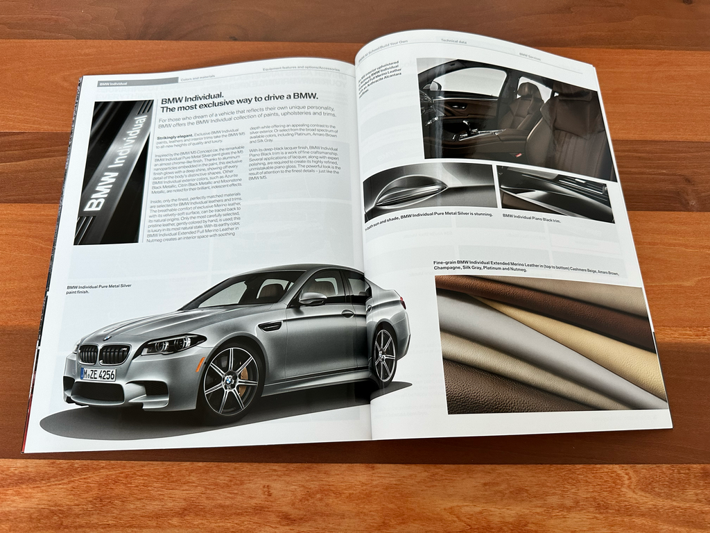 BMW-F10 M5, 2014-Dealership-Sales-Brochure