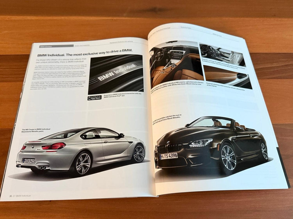 BMW-F13 M6 & F12 M6, 2013-Dealership-Sales-Brochure