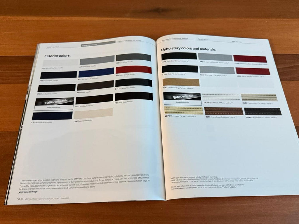 BMW-F13 M6 & F12 M6, 2013-Dealership-Sales-Brochure