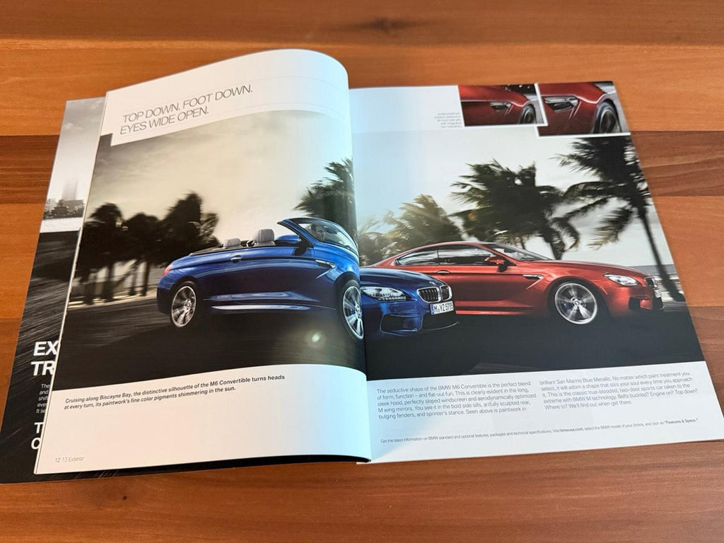BMW-F13 M6 & F12 M6, 2013-Dealership-Sales-Brochure