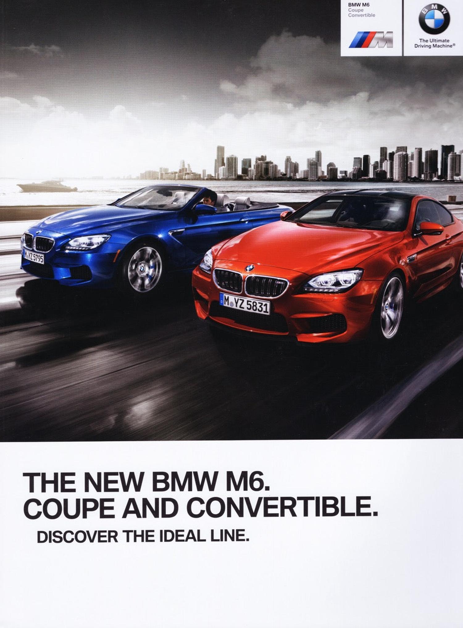 BMW-F13 M6 & F12 M6, 2013-Dealership-Sales-Brochure