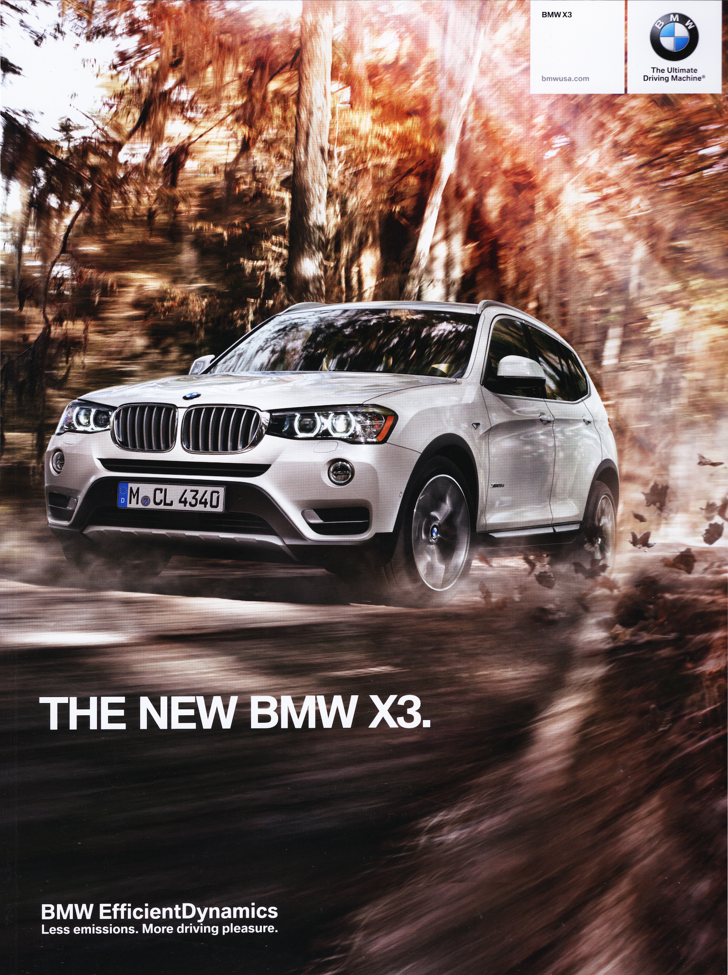 BMW-F25 X3, 2014-Dealership-Sales-Brochure