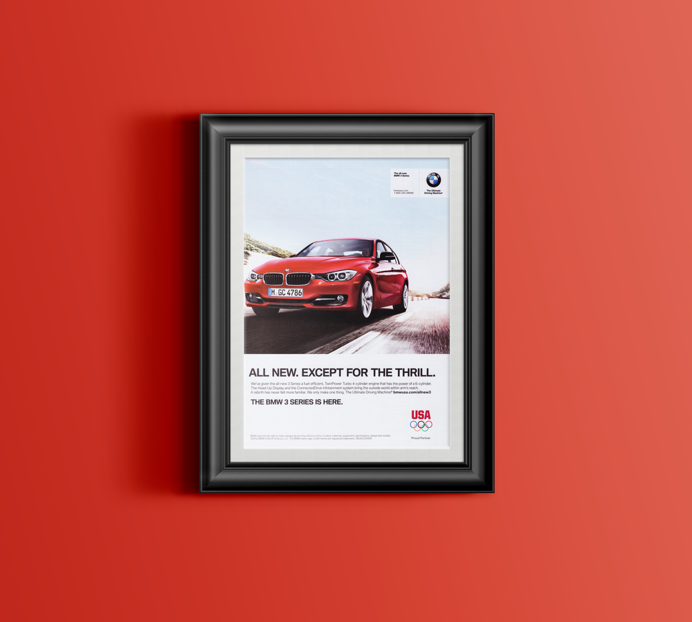 BMW-F30 All new. Except for the thrill.-Magazine-Ad