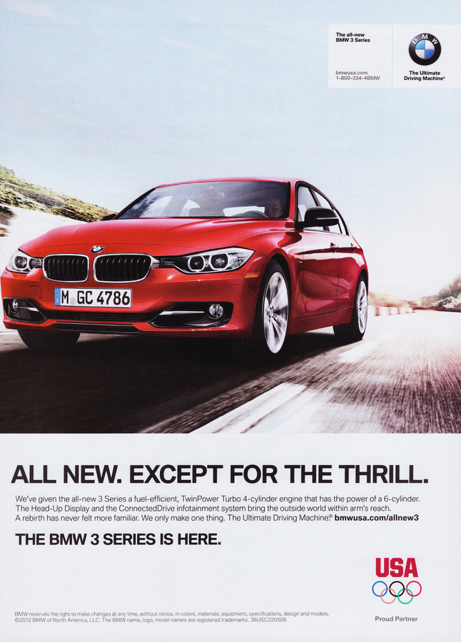 BMW-F30 All new. Except for the thrill.-Magazine-Ad