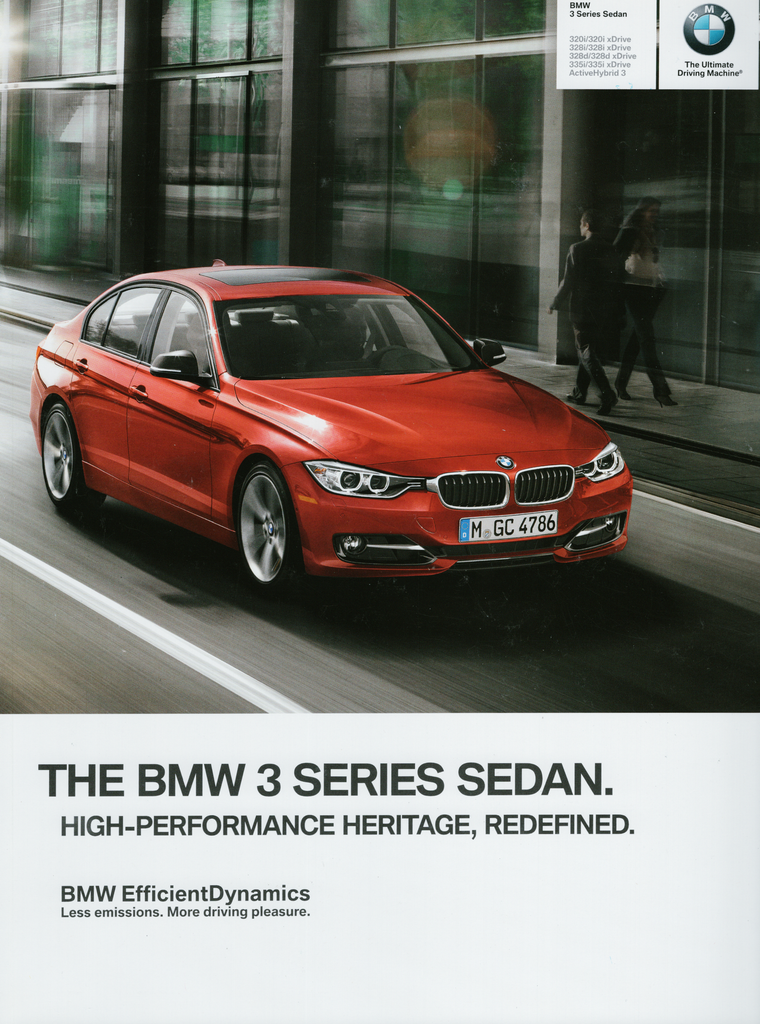 BMW-F30 Sedan, 2014-Dealership-Sales-Brochure